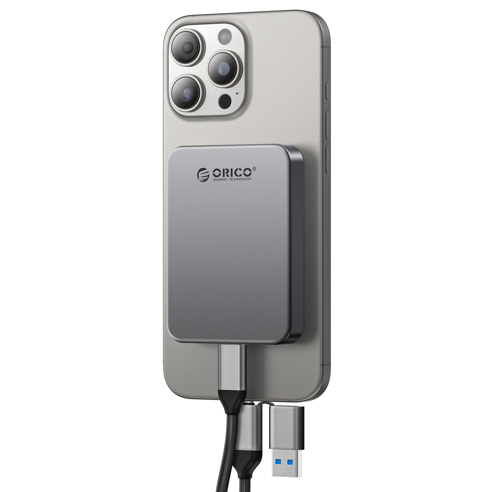 Amazon | ORICO 256GB 外付けSSD マグネット式 iPhone 16 Pro Max対応
